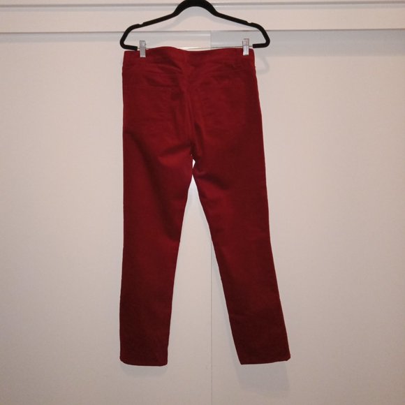 Talbots velvety deep Rose Red two-piece pant suit - Picture 6 of 10